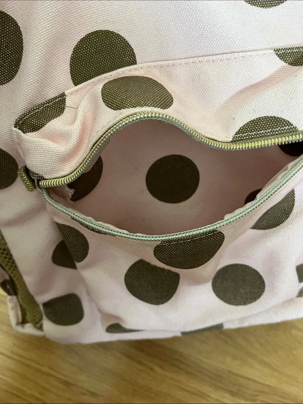 Pottery Barn Emily & Merit polka Dot backpack